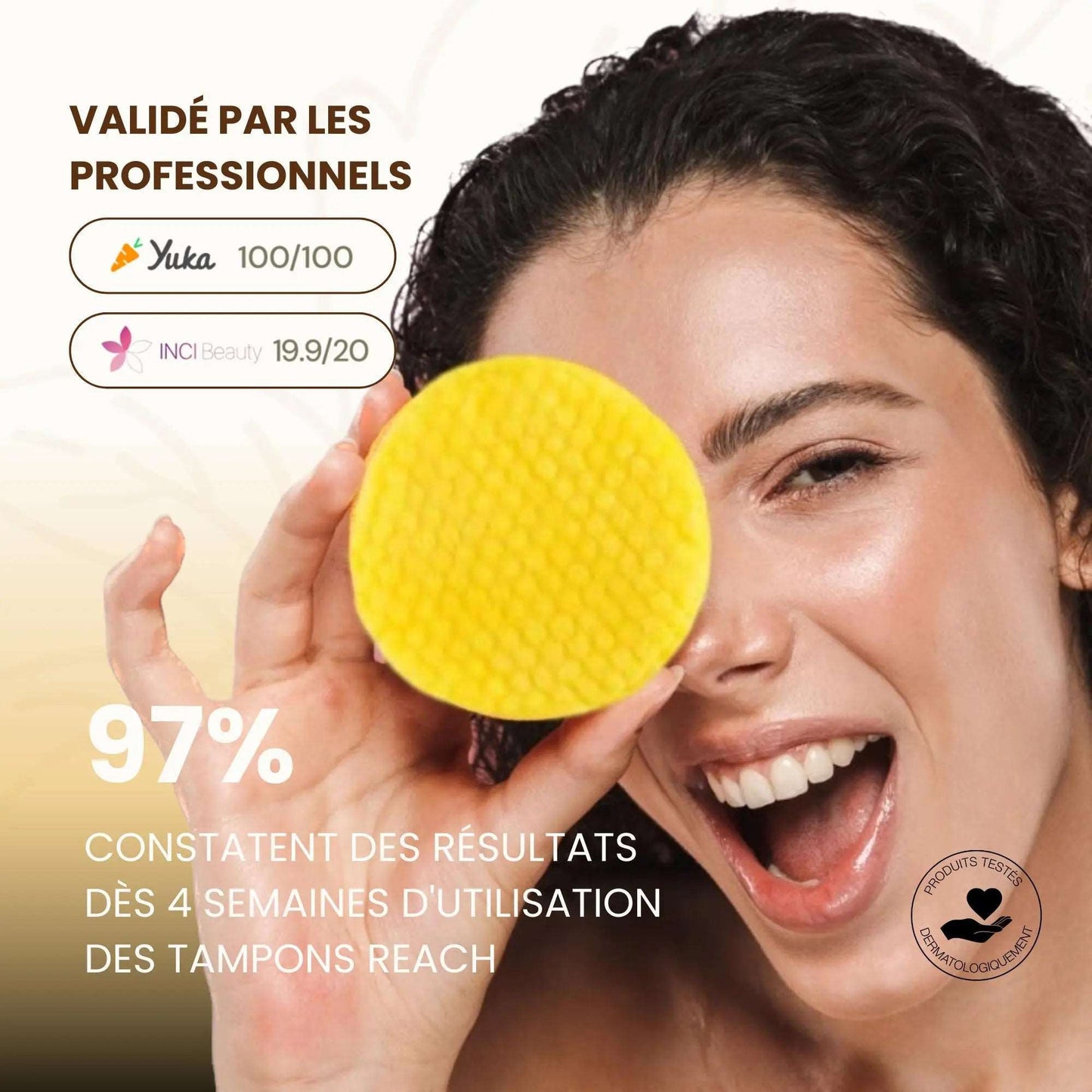 Tampons 3 en 1 nettoyants & exfoliants - Reach Paris